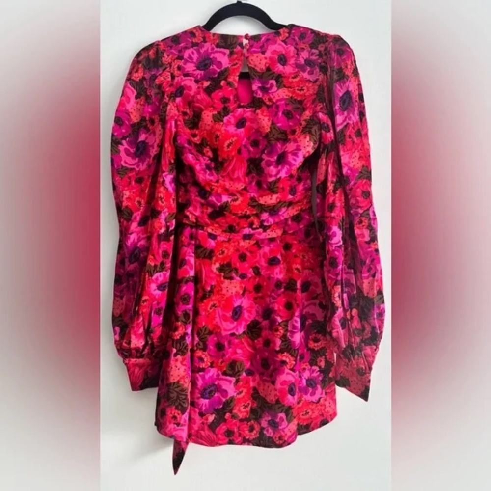 For Love & Lemons Lauren Floral Cutout Mini Dress Size XS NWT - Picture 12 of 14